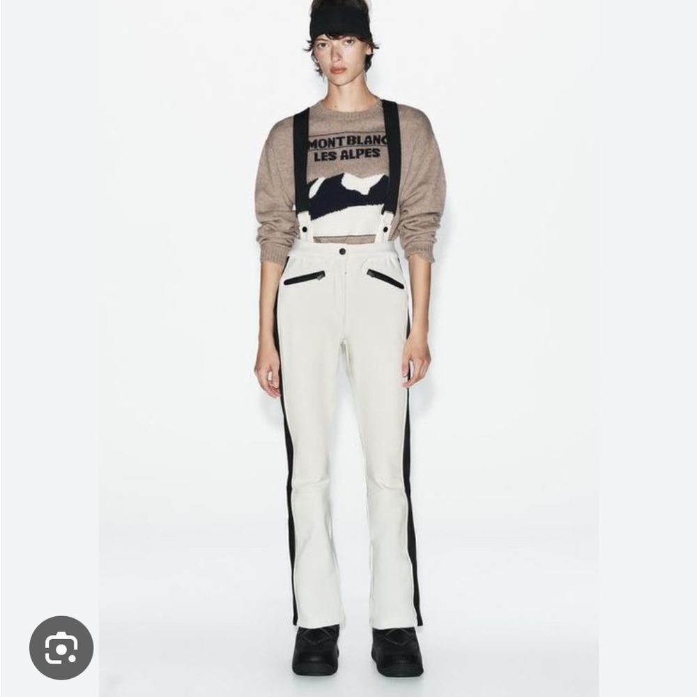 Zara NWT waterproof ski pants with suspenders 8073/086